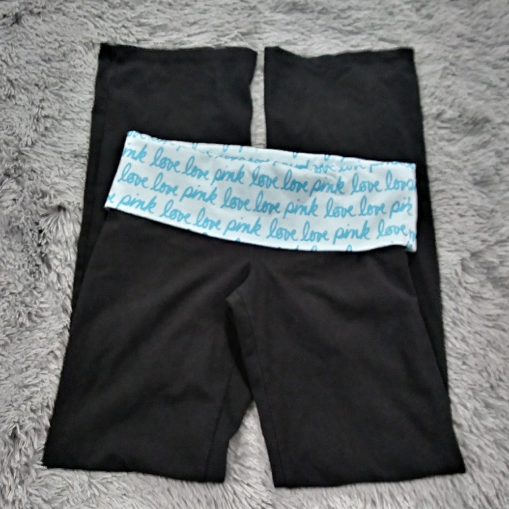 PINK Victoria's Secret yoga pants size medium blue